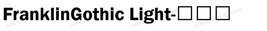 FranklinGothic Light字体转换